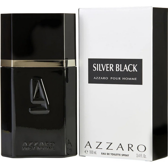 Azzaro Silver Black Eau De Toilette Spray for Men
