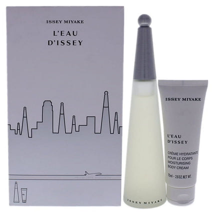 Issey Miyake L'Eau d'Issey 2pc Gift Set for Women (EDT) [3.3oz L'Eau d'Issey Eau de Toilette Spray + 2.6oz L'Eau d'Issey Moisturising Body Cream]