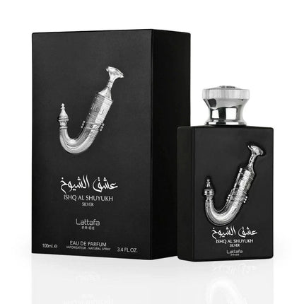 Lattafa Ishq Al Shuyukh Silver Eau de Parfum Spray for Men